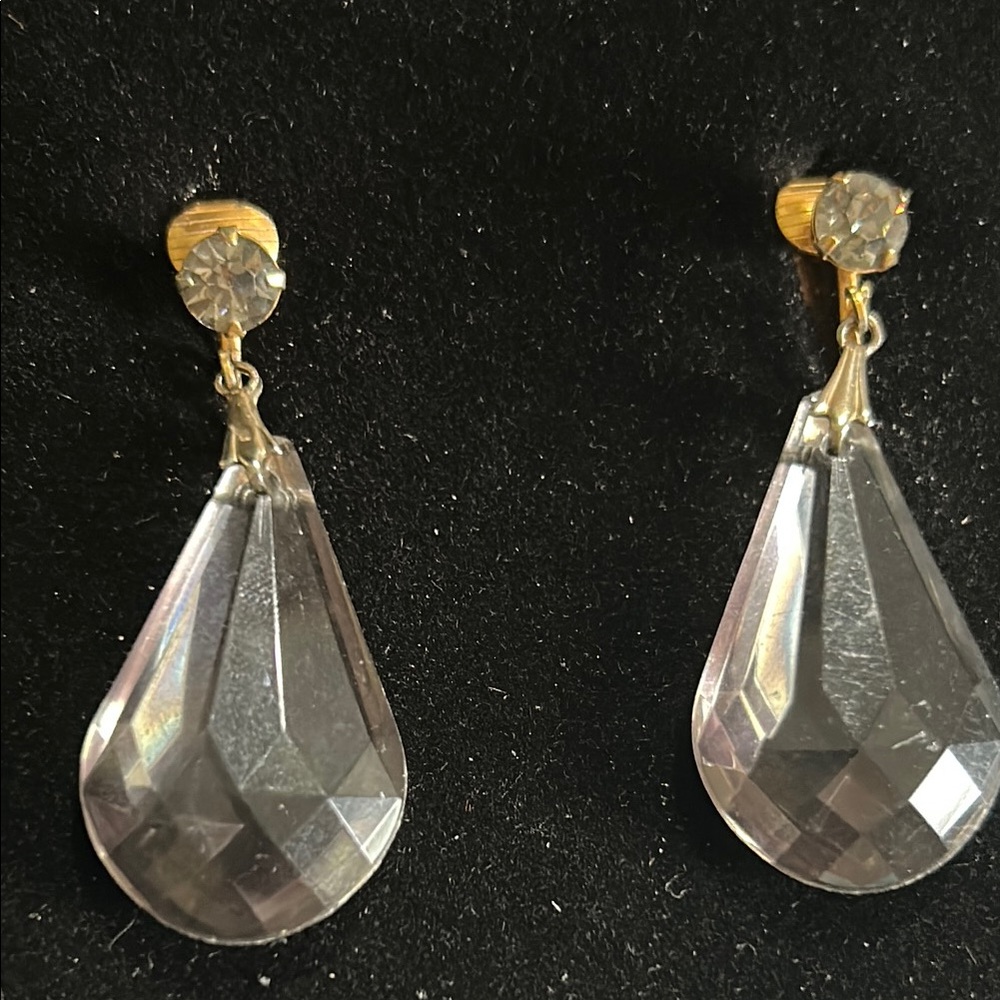 Vintage Black Drop Earrings